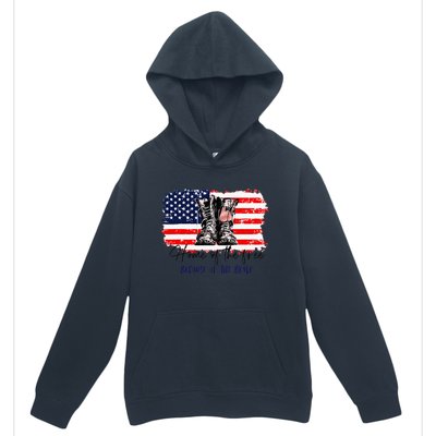 Home Of The Free Because Of The Brave American Flag Urban Pullover Hoodie