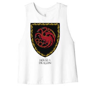 House of the Dragon House Targaryen Shield Women's Racerback Cropped Tank