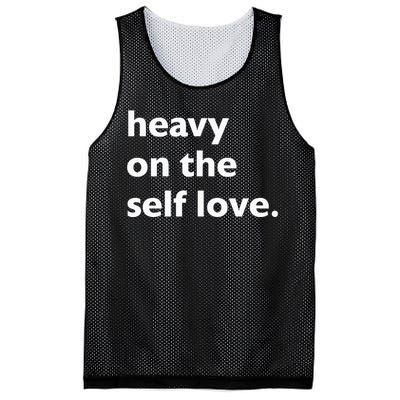 Heavy On The Self Love Self Care Mesh Reversible Basketball Jersey Tank