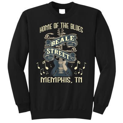 Home Of The Blues Beale Street Memphis Musician Guitarist Sweatshirt