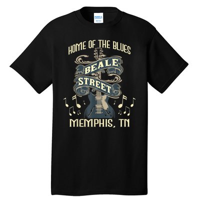 Home Of The Blues Beale Street Memphis Musician Guitarist Tall T-Shirt