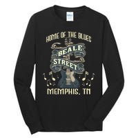 Home Of The Blues Beale Street Memphis Musician Guitarist Tall Long Sleeve T-Shirt