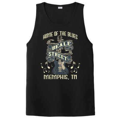 Home Of The Blues Beale Street Memphis Musician Guitarist PosiCharge Competitor Tank