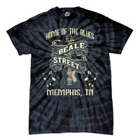 Home Of The Blues Beale Street Memphis Musician Guitarist Tie-Dye T-Shirt