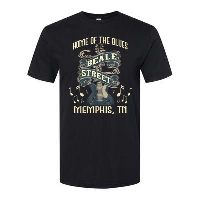 Home Of The Blues Beale Street Memphis Musician Guitarist Softstyle CVC T-Shirt