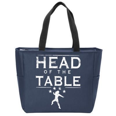 Head Of The Table Zip Tote Bag