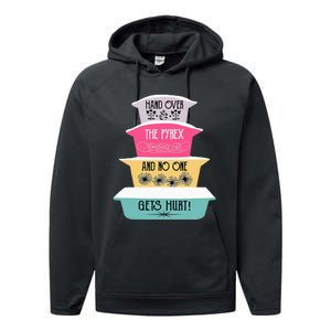 Hand Over The Pyrex And No One Gets Hurt retro  Performance Fleece Hoodie