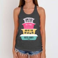 Hand Over The Pyrex And No One Gets Hurt retro  Women's Knotted Racerback Tank