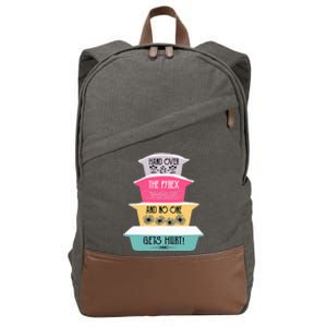 Hand Over The Pyrex And No One Gets Hurt retro  Cotton Canvas Backpack