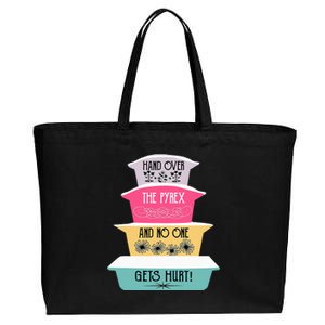 Hand Over The Pyrex And No One Gets Hurt retro  Cotton Canvas Jumbo Tote