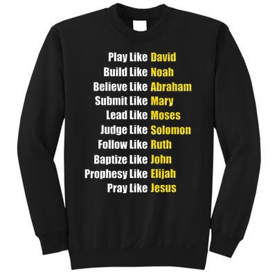 Heroes Of The Bible Faith Popular Biblical Characters Sweatshirt