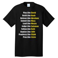 Heroes Of The Bible Faith Popular Biblical Characters Tall T-Shirt