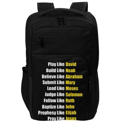 Heroes Of The Bible Faith Popular Biblical Characters Impact Tech Backpack