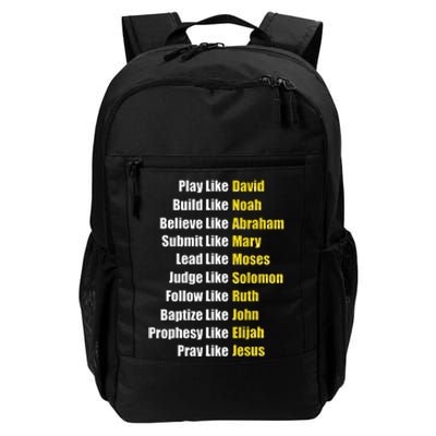 Heroes Of The Bible Faith Popular Biblical Characters Daily Commute Backpack