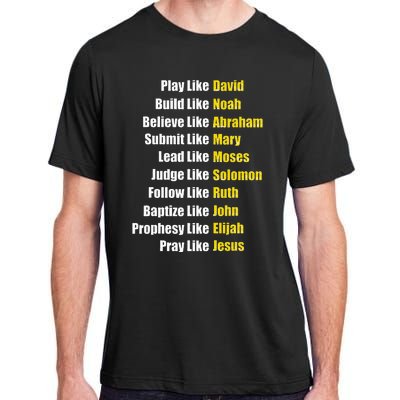 Heroes Of The Bible Faith Popular Biblical Characters Adult ChromaSoft Performance T-Shirt