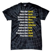 Heroes Of The Bible Faith Popular Biblical Characters Tie-Dye T-Shirt