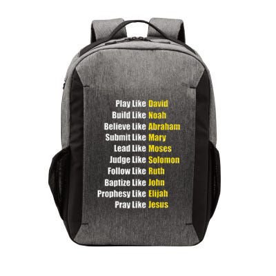 Heroes Of The Bible Faith Popular Biblical Characters Vector Backpack