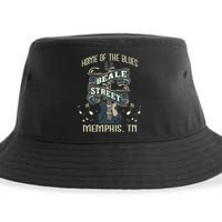 Home Of The Blues Beale Street Memphis Musician Guitarist Sustainable Bucket Hat