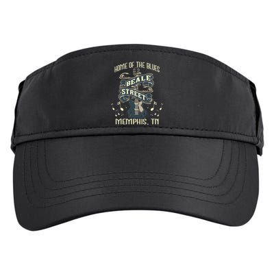 Home Of The Blues Beale Street Memphis Musician Guitarist Adult Drive Performance Visor