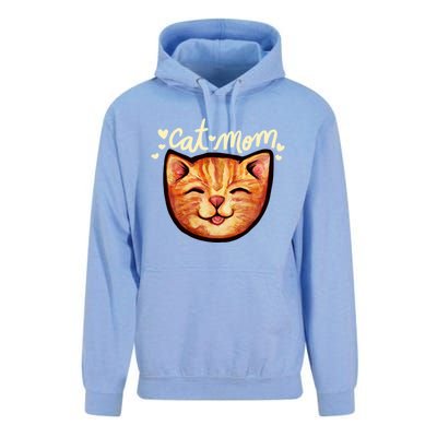 Happy Orange Tabby Cat Mom Gift Unisex Surf Hoodie