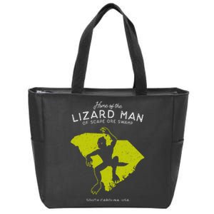 Home Of The Scape Ore Swamp Lizard Man South Carolina Usa Zip Tote Bag