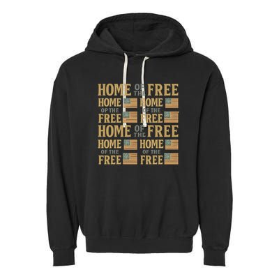 Home of the Free Garment-Dyed Fleece Hoodie