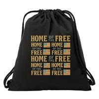 Home of the Free Drawstring Bag
