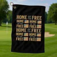 Home of the Free Golf Towel