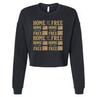 Home of the Free Cropped Pullover Crew