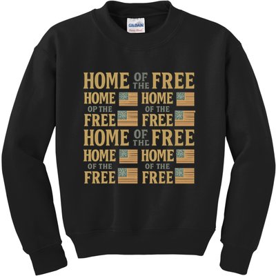 Home of the Free Kids Sweatshirt