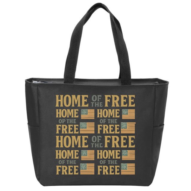Home of the Free Zip Tote Bag