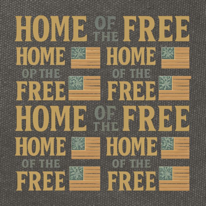 Home of the Free Cotton Canvas Backpack