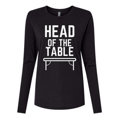 Head Of The Table Womens Cotton Relaxed Long Sleeve T-Shirt