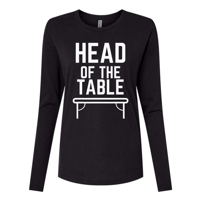 Head Of The Table Womens Cotton Relaxed Long Sleeve T-Shirt