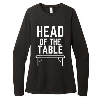 Head Of The Table Womens CVC Long Sleeve Shirt