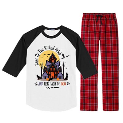 Home Of The Wicked Witch And Her Pack Of Dog Raglan Sleeve Pajama Set