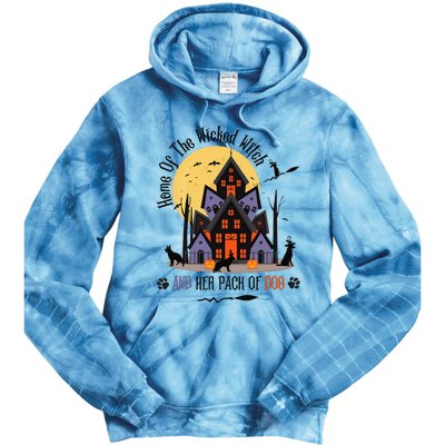 Home Of The Wicked Witch And Her Pack Of Dog Tie Dye Hoodie