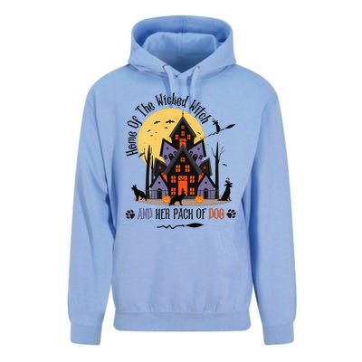 Home Of The Wicked Witch And Her Pack Of Dog Unisex Surf Hoodie