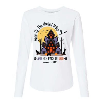 Home Of The Wicked Witch And Her Pack Of Dog Womens Cotton Relaxed Long Sleeve T-Shirt