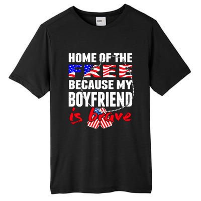 Home Of The Free My Friend Is Brave Proud Army Friend Funny Gift Tall Fusion ChromaSoft Performance T-Shirt