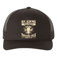 He Owns The Cattle On A Buffalo Thousand Hills Psalm 50 Yupoong Adult 5-Panel Trucker Hat