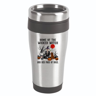 Home Of The Wicked Witch And Her Pack Of Dog 16oz Travel Tumbler