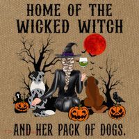 Home Of The Wicked Witch And Her Pack Of Dog Cotton Canvas Backpack