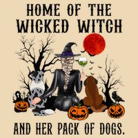 Home Of The Wicked Witch And Her Pack Of Dog Zip Tote Bag