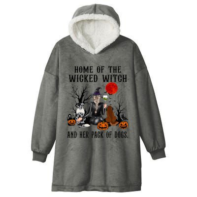 Home Of The Wicked Witch And Her Pack Of Dog Hooded Wearable Blanket