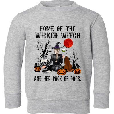 Home Of The Wicked Witch And Her Pack Of Dog Toddler Sweatshirt