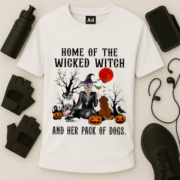 Home Of The Wicked Witch And Her Pack Of Dog Cooling Performance Crew T-Shirt