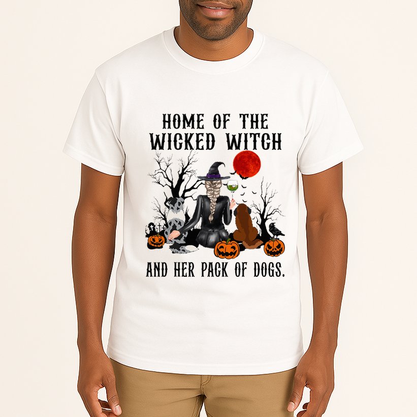 Home Of The Wicked Witch And Her Pack Of Dog Tall T-Shirt