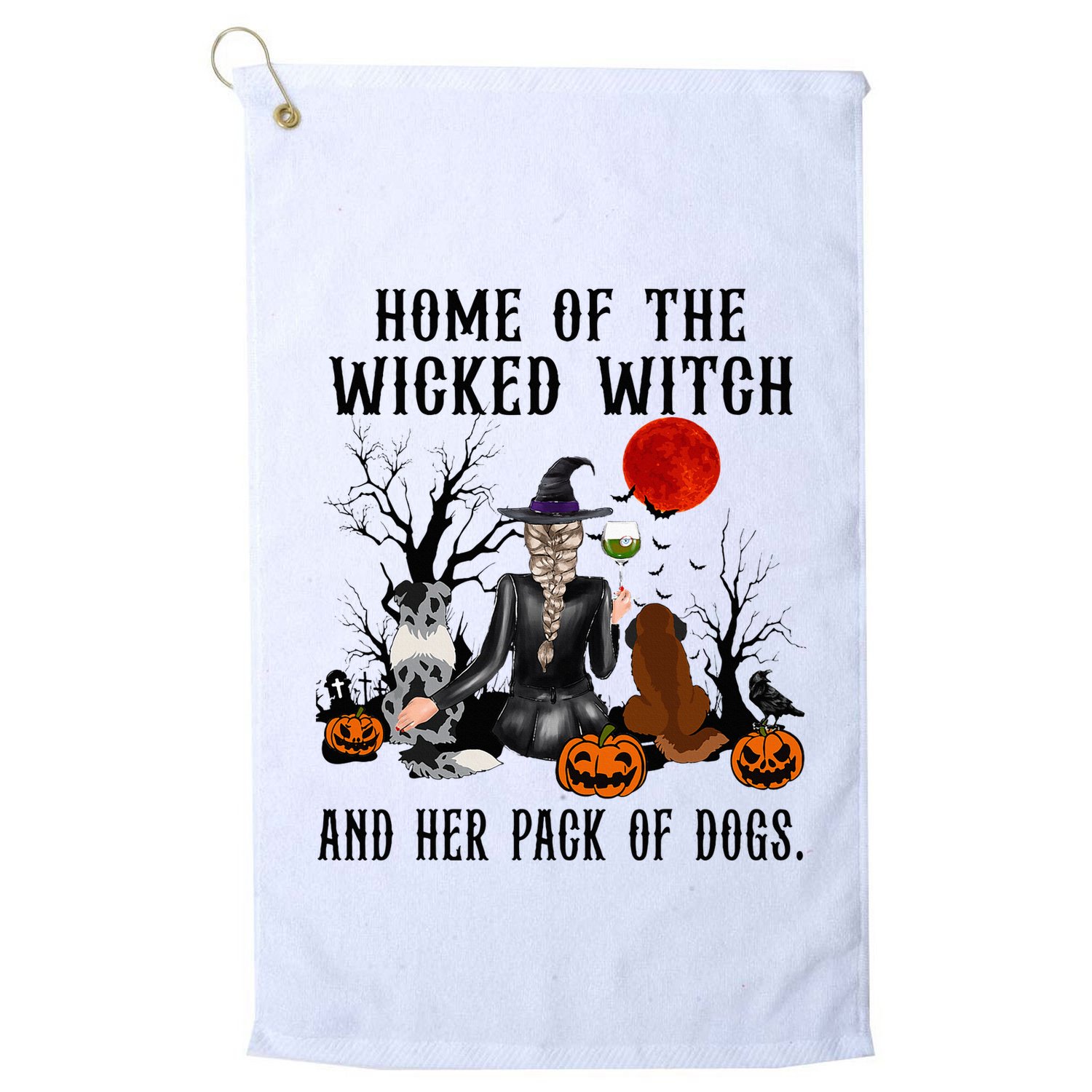Home Of The Wicked Witch And Her Pack Of Dog Golf Towel