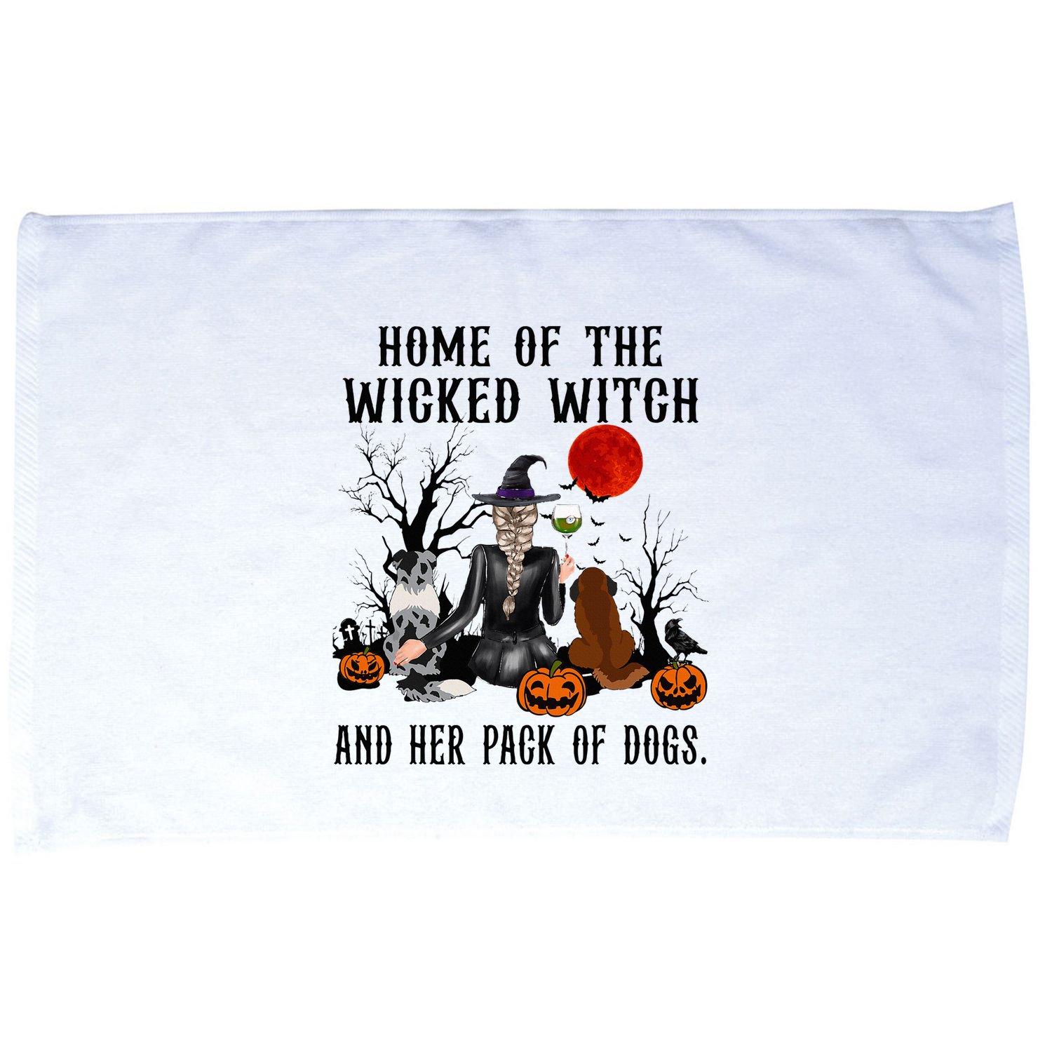Home Of The Wicked Witch And Her Pack Of Dog Microfiber Hand Towel
